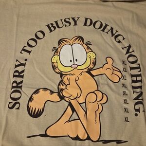 GARFIELD "Too Busy Doing Nothing" T-Shirt  Size XL NEW With Tags